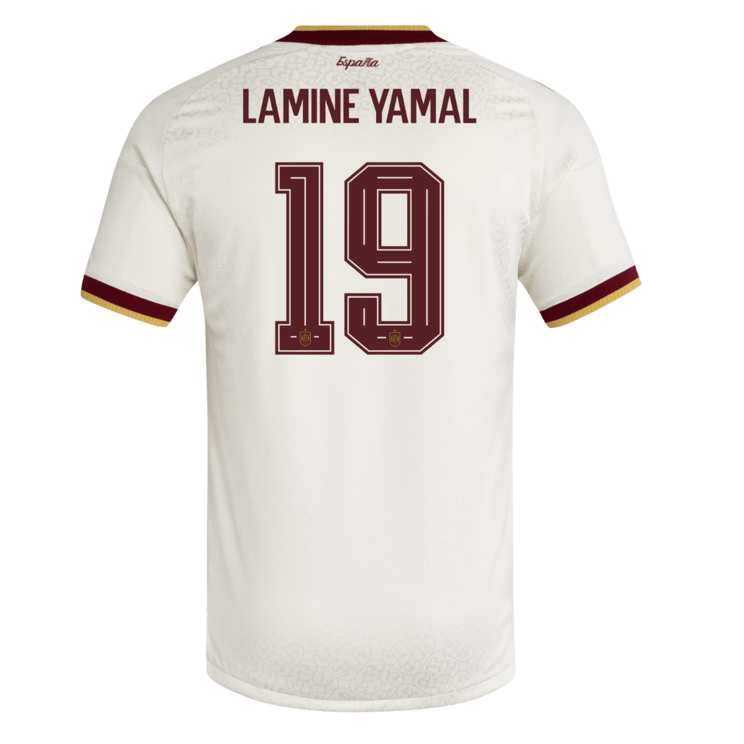 Spain LAMINE YAMAL 19 Away Soccer Jersey Authentic 2026