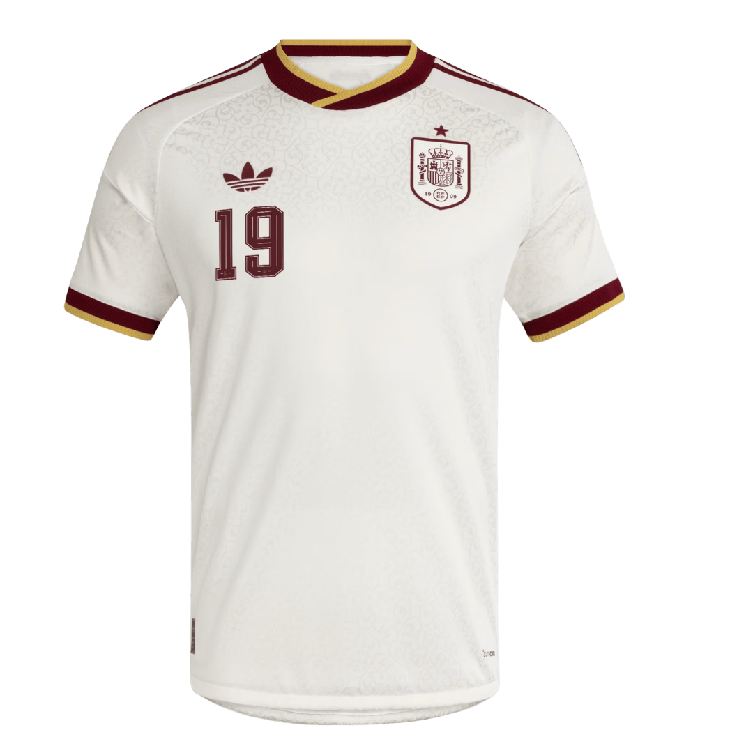 Spain LAMINE YAMAL 19 Away Soccer Jersey Authentic 2026