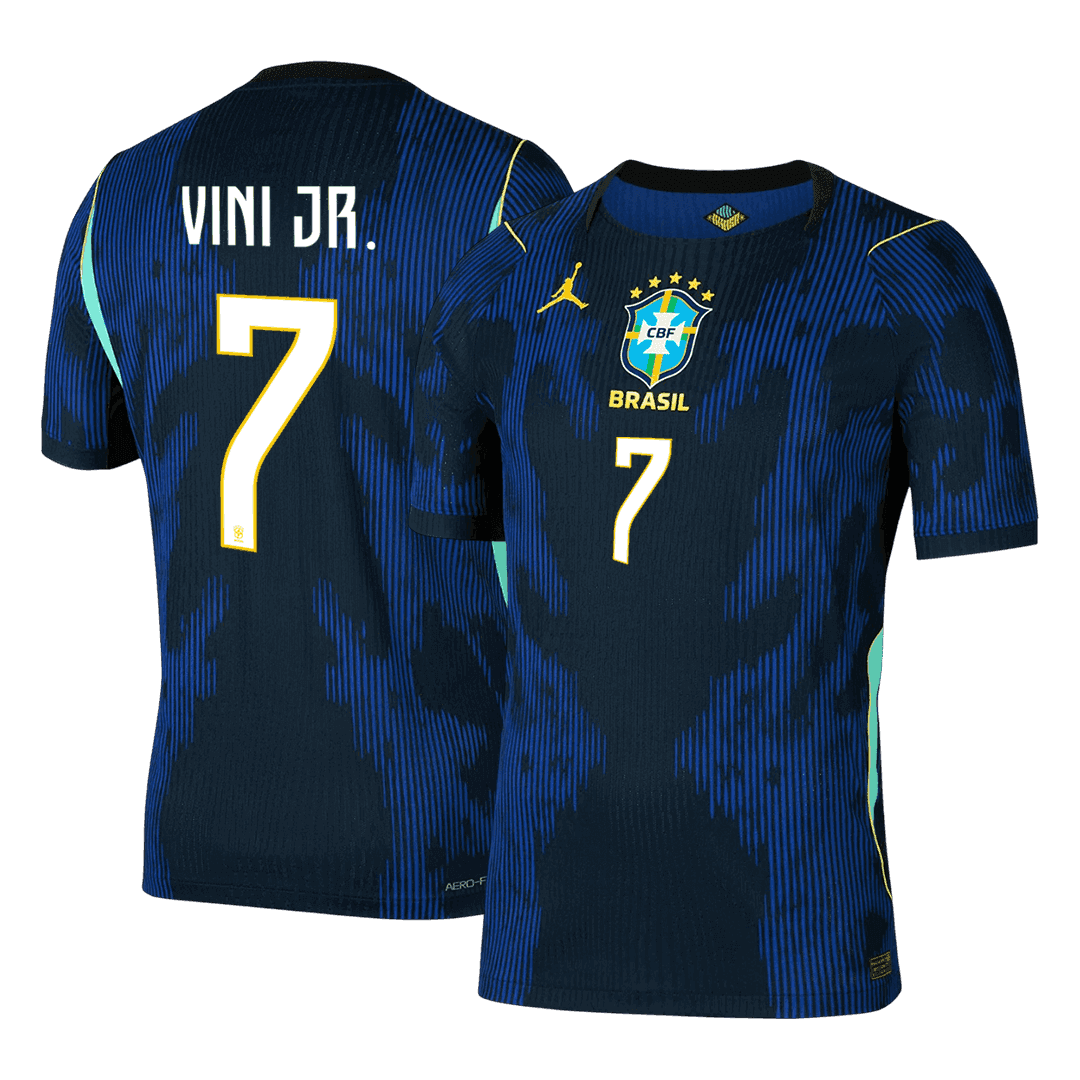 Brazil VINI JR. 7 Away Soccer Jersey Authentic 2026