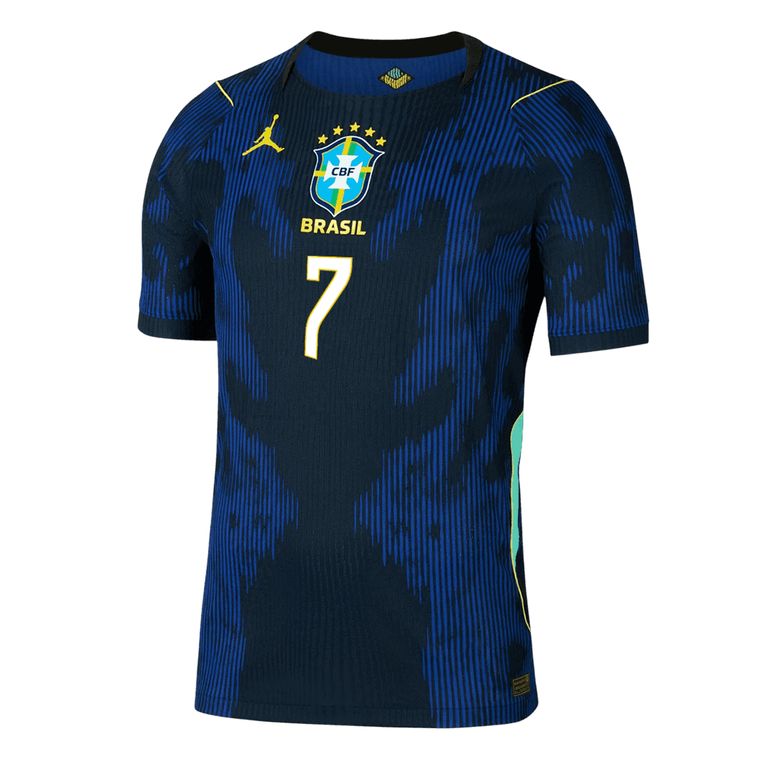 Brazil VINI JR. 7 Away Soccer Jersey Authentic 2026