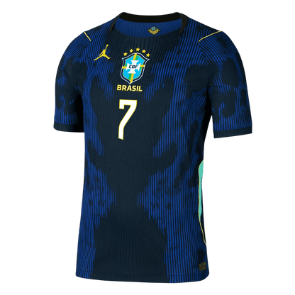 Brazil VINI JR. 7 Away Soccer Jersey Authentic 2026